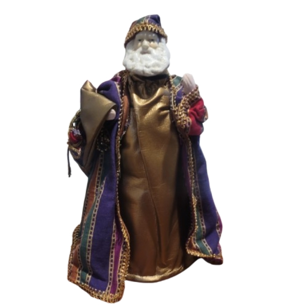 TREE TOPPER Figurine Santa royal unique regal royalcore